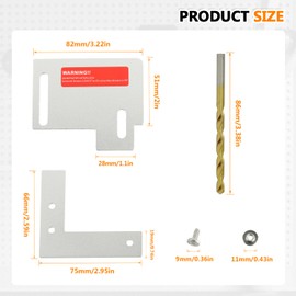 HUAREW Generator Interlock Kit for Horizontal Main Cutler Hammer CH Series 150 or 200 amp Panels, Generator Horizontal Electrical Interlock Kit, 1 1/2 Spacing Between Main and Branch Breaker(1set)