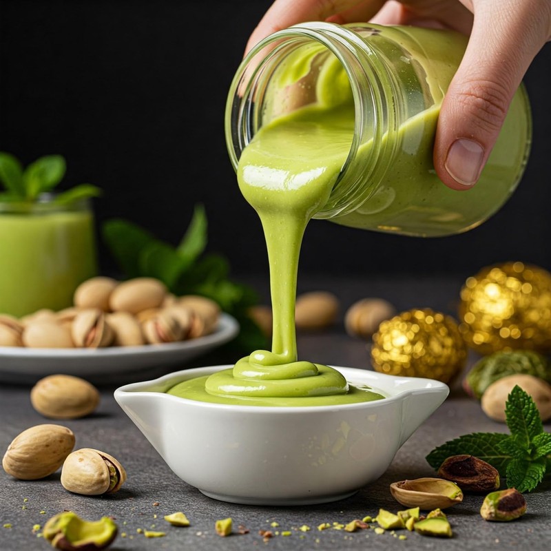 UNIQBITE Pistachio Cream, Natural Sweet Pistachio Butter Spread Paste for