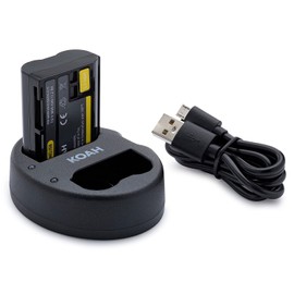Koah Battery with Dual Charger for Nikon EN-EL15B
