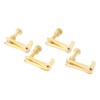 4PCS Violin Fine Tuner Golden Metal Wear Resistant String Fine