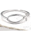 JEWELRITZY Simple Plain Solid 925 Sterling Silver Christian Jesus Ichthys
