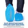 X-Large 50 Pack Shoe Covers Disposable Non-Slip, Blue Non-Woven Fabric