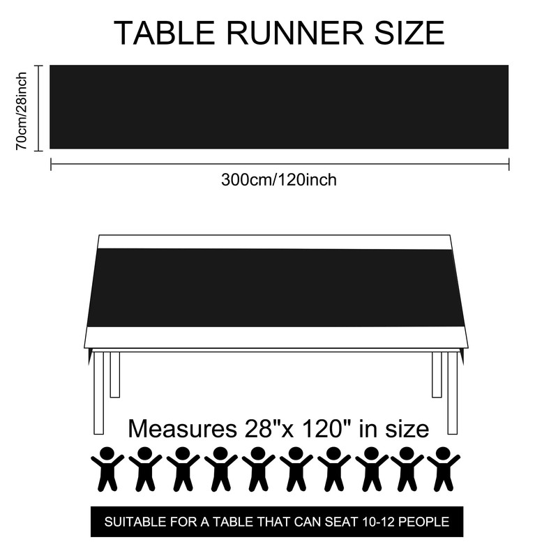 Time to Sparkle 2PCS 10FT Chiffon Table Runner Wedding Decor