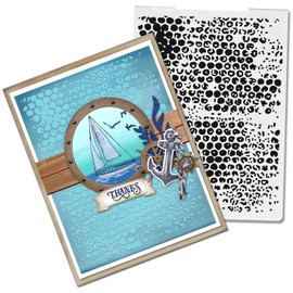 Hying Water Drop Plastic Embossing Folders for Card Making, 3D Textured Dots Embossing Folder DIY Craft Template Raindrop Folders for Scrapbooking Photo Album Supplies