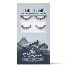 FlutterHabit Dreamer Lash Clusters for Women, Salon Quality At Home Eyelashes Extension Kit, 6 Lash Sets, No Lash Glue Included
