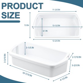 Cenipar WP2204812 Refrigerator Door Shelf Bin Replacement,Compatible with Whirl-pool,Ken-more,Replaces 2200678,2195395,456001 (2 PACK)