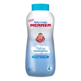 Talco Para bebé Azul Hipoalergénico Baby Magic 200g Mennen