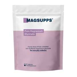 Magnesium Glycinate - 100% Pure, Fully-Chelated, Non-Buffered - 100mg Magnesium per Capsule - UK Made - Lab Tested - No Fillers - 90 Capsules
