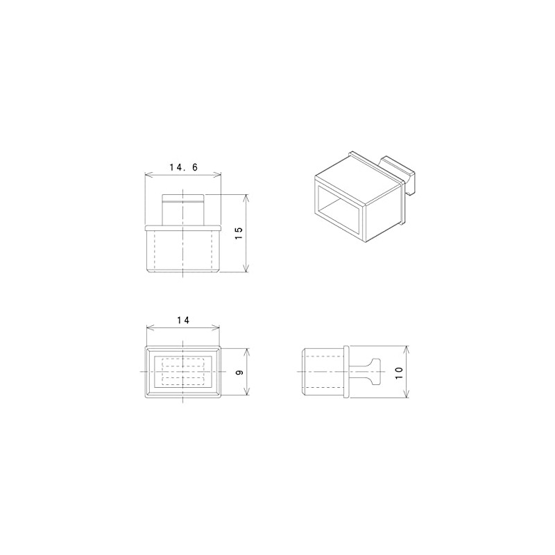 tekunobeinzu Fiber-Optic/Speed Transmission Transceiver SFP CAGE FOR CAP KNOB 6