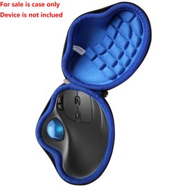 Hermitshell Hard Travel Case for Nulea M501 Wireless Trackball Mouse (Black+Blue)