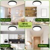 hykolity 9 Inch Selectable CCT LED Round Flat Panel Light,