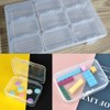 XINGSUI Set of 2 Transparent Plastic Boxes Small with Lid,