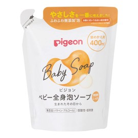 Pigeon Baby Full Body Foaming Soap, Moisturizing, Refill, 13.5 fl oz (400 ml)