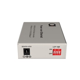 PoE Fiber Single Mode LC Gigabit Ethernet Media Converter - Supplies IEEE 802.3 PoE & PoE+ PSE Power & Extends Distance Over Fiber up 20km (12.42 Miles) - 10/100/1000 Autosensing UTP LAN Port