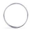 Sz 8.0 Solid 10K White Gold 2MM Round Dome Wedding