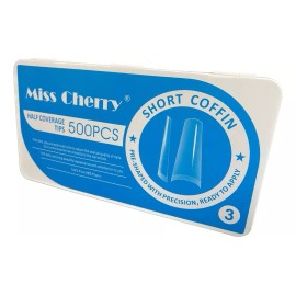 Miss Cherry Tips Miss Cherry Short Coffin Clear  #3