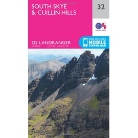 South Skye & Cuillin Hills Map | Isle of Skye | Ordnance Survey | OS Landranger Map 32 | Scotland | Walks | Cycling | Days Out | Maps | Adventure: 032