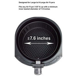 CHEFworth 12 Pack Air Fryer Grill Mat Cooking Accessories - Compatible with Air Fryers 3.0 Qt & Up -Pack of 12 Mats