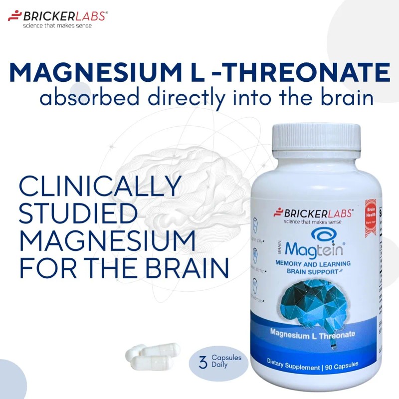 Magtein Magnesio L Threonate 90 Cpsulas Alta Absorcin