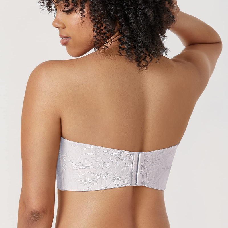 AISILIN Women's Strapless Bra Large Sizes Minimiser Bandeau Bra with