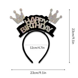 ujktvba Birthday Girl Headband Birthday Crown Kawaii Birthday Gifts for Women Party Favors Costume Accessories for Women
