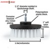 Softer Bristle Scrub Brush 5" Round with Power Drill Attachment