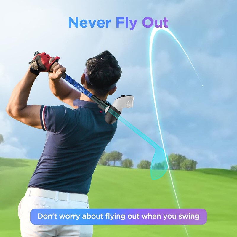 YOGES VR Golf Club Attachment Compatible with Meta Quest 3S/