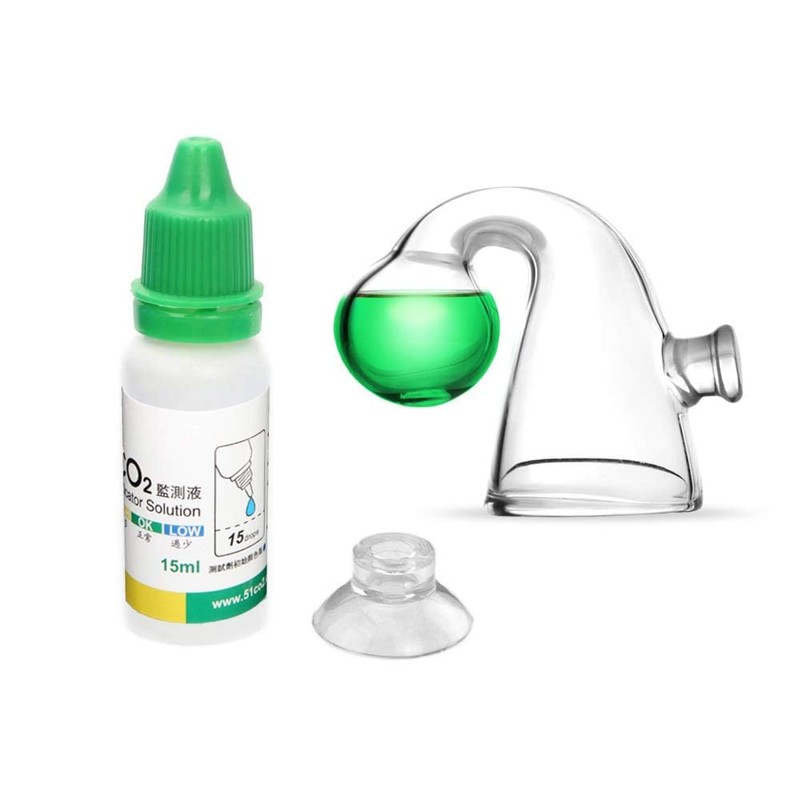 Lssapr Glass Drop Checker Kit with 15ml Co2 Checker Solution