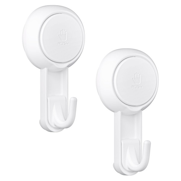 Elegear Mini Suction Cup Hooks for Shower, 2 Pack Shower