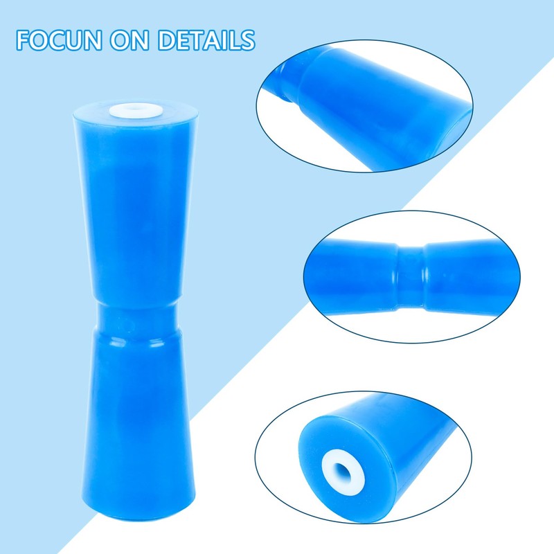 ORLANG 2 Pack 12 Inch Heavy Duty Boat Trailer Roller,Polyurethane