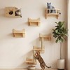 NOVGOBHOT Cat Wall Shelves for Large Cats – 9-Piece Wooden