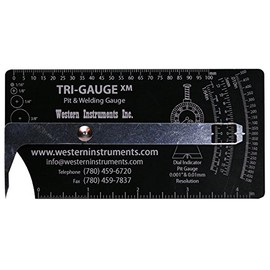 Western Instruments N88L-1 Tri-Gauge Lever-Type Pit & Welding Gauge for Evaluation of Corrosion Range/Resolution: +/-13mm (0.500") / 0.5mm (0.010")