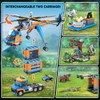 CUBIMANA City Jungle Adventurer Helicopter Building Toys - 1356PCS Forest