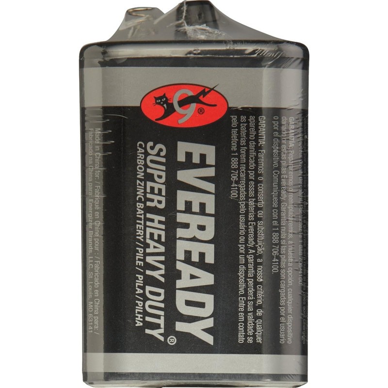 Eveready 1209 6 Volt Super Heavy Duty Lantern Battery Each