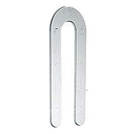 CRL Clear 1/16" x 3-1/2" Plastic Horseshoe Shims - 100 Pack