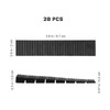 TEHAUX 20pcs Plastic Shims, Black Leveling Wedges, Furniture Shims for
