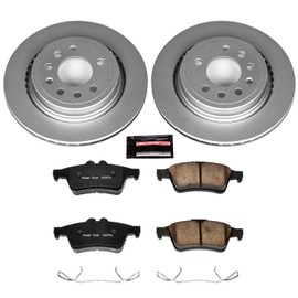 Power Stop CRK5698 Rear Z23 Evolution Geomet Coated Brake Kit For Saab 9-3 2008-2011, Saab 9-3X 2010-2011 [Model Specific]
