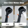 Shower Head, Water-Saving with Temperature Display, with Shower Holder and