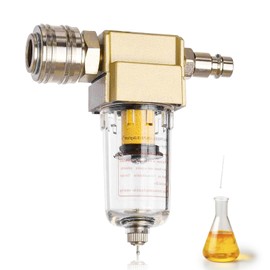 Compressed Air Maintenance Unit Pressure Regulator, Water Separator, Compressed Air 1/4 Inch, Water Separator with Quick Coupling, Compressor Filter, German Quick Couplings