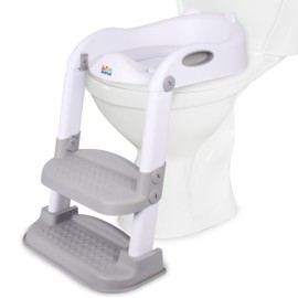 Step Up 2 N 1 Potty Training Seat, Upgrade Toddler Toilet Seat for Kids Boys Girls, Potty Training Toilet, Splash Guard Anti Slip Pad Step Stool
