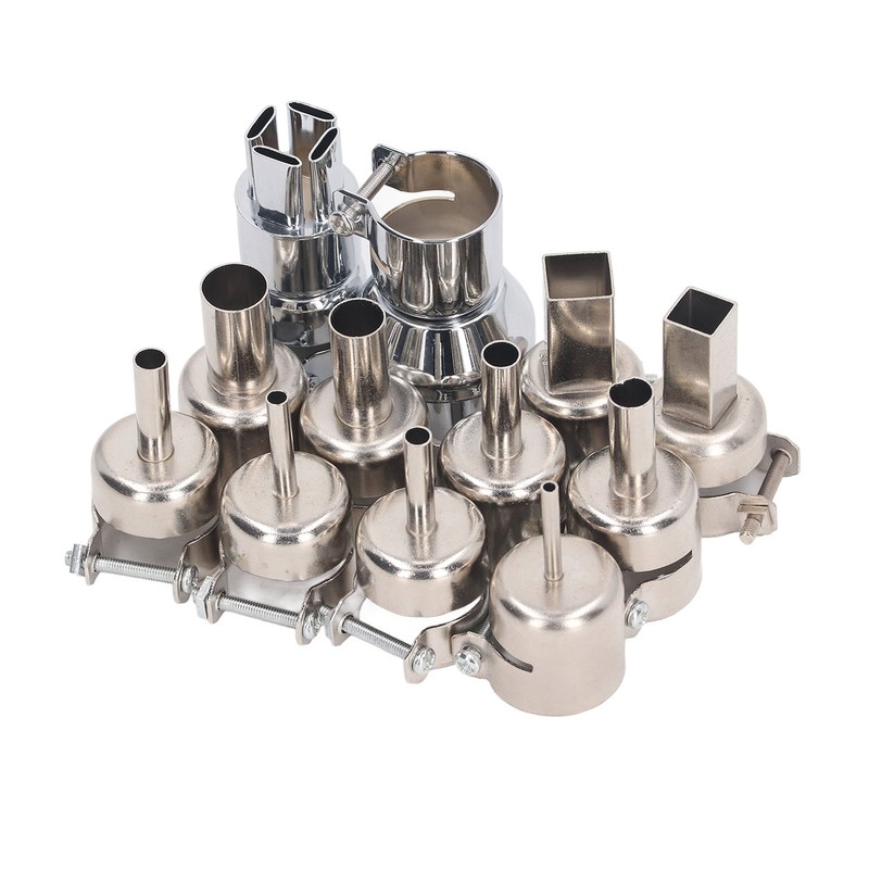 12Pcs Hot Air Gun Nozzle with Locking Screw Heat Gun