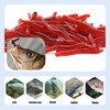 zakora 200 Pcs Fishing Lure Soft,Plastic Earthworm Artificial Trout Worm