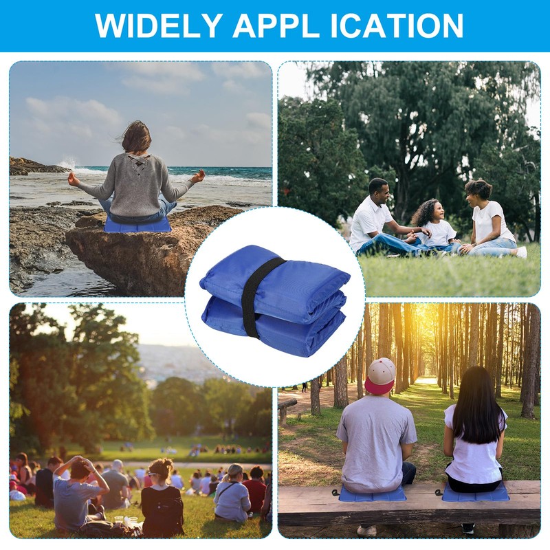 PATIKIL 15.7"x11.6"x0.4" Foldable Hiking Seat Pad, Cushion Sitting Pads Foam