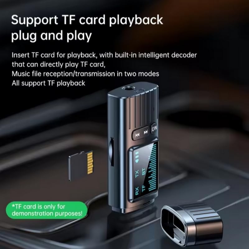 Bluetooth Adapter LED 3.5 mm AUX USB Bluetooth 5.4 Receiver