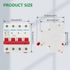 Wengart PV Circuit Breaker DC1000V 4-Pin 16A DC Miniature Circuit