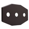 Westbrass Three-Hole Remodel Plate, Oil Rubbed Bronze, D505-12