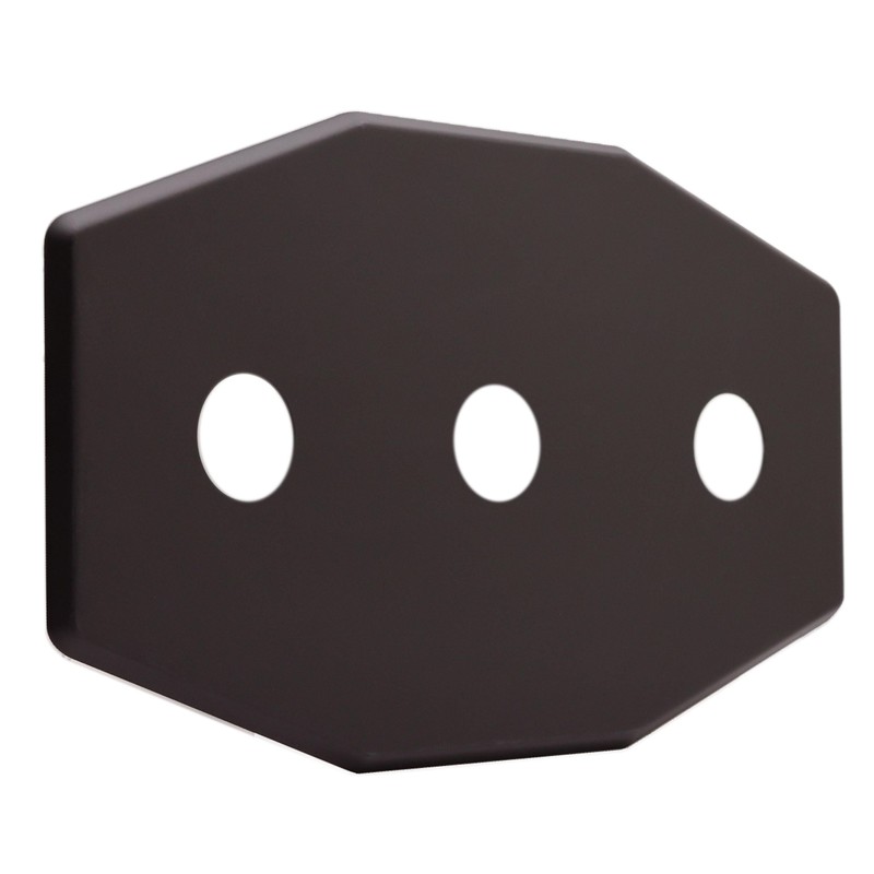 Westbrass Three-Hole Remodel Plate, Oil Rubbed Bronze, D505-12