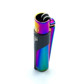 Kasher’s Metallic Lighter with Multipurpose Lighter Tool - A Stunning Combo of Refillable Metal Lighter and Kasher Lighter case (ICY Lighter, Black Kasher)
