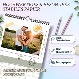 Craft Calendar 2026 to Design Yourself, DIY Photo Calendar for Photos, DIN A4, Wall Calendar to Design Yourself, Discover Now and Customise