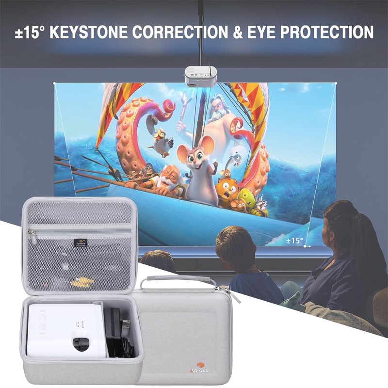 Aproca Portable Hard Storage Case, for VISSPL Mini Projector 1080P